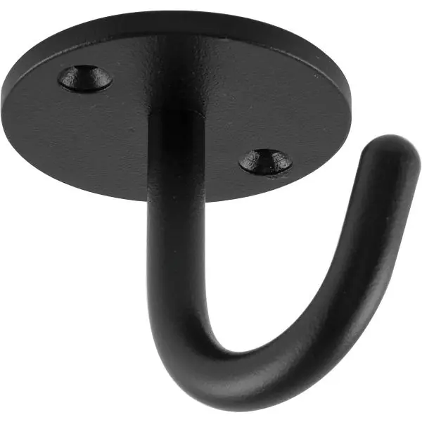 Nízká Cena Jednoduchý věšák Delta výška 59 mm, šířka 71 mm, ocel černá jemná struktura