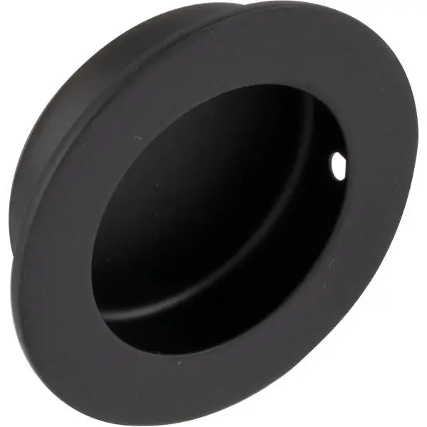 Ověřený Mušlová úchytka Edana II ø 50 mm, zapuštění ø 40 mm, nerez černý matný