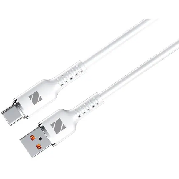 Datový kabel USB-A na USB-C 2000 mm bílý Tovární Cena