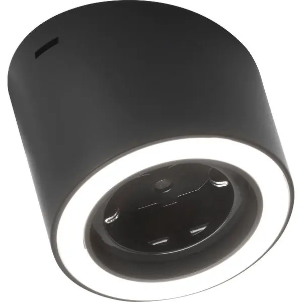 Cenová Bomba DOMUS LINE podstavné svítidlo UNIKA D-Motion se zásuvkou, černý