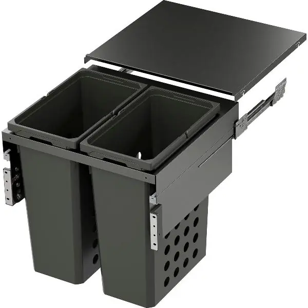 VS Wash vestavný koš na prádlo KB 600 mm 2 x 44 litrů lava Značkový