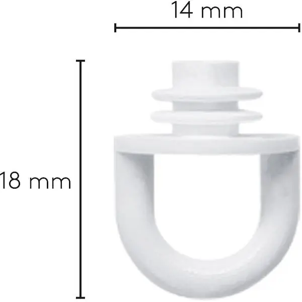 LEHA zarážka závěsu plast bílý Časově Omezené