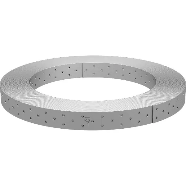 Zlevněný GH Zajišťovací pás s označením metrů 40 mm - ocel, žár. pozink.