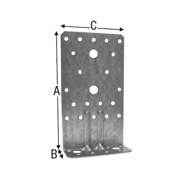 SIMPSON úhelníková spojka ABR 170x40x95 mm s žebrem, žárový pozink Poslední Šance