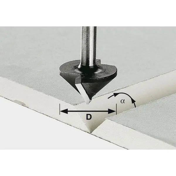Oblíbený FESTOOL fréza na sádrokarton HW 90° stopka 8 mm (491001)