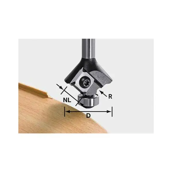 FESTOOL zaoblovací frézka HW dřík 8 mm, radius 3 mm (499808) Bezpečná Platba