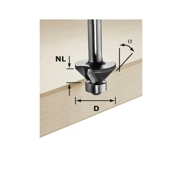 FESTOOL fazetovací fréza HW 30°, stopka 8 mm ø 25 mm s ložiskem (499800) Pouze Dnes