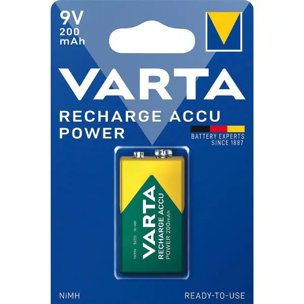 VARTA Batterie nabíjecí Akku Power 6F22 9V 200 mAh (1 ks) Super Cena