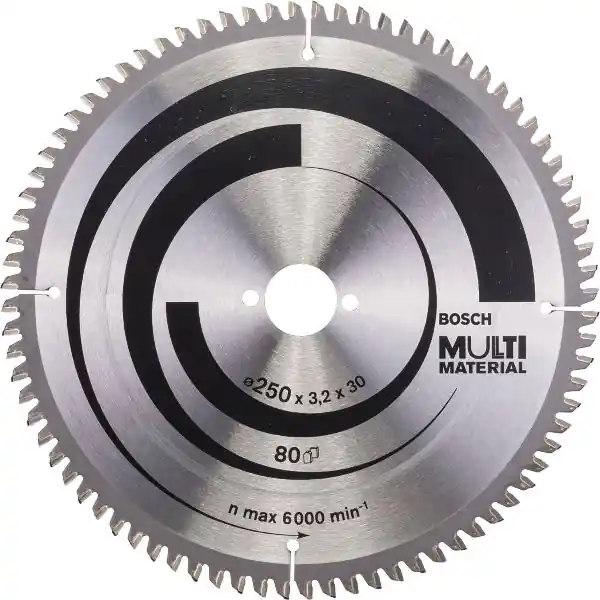 Dokud Zásoby Vydrží BOSCH pilový kotouč Multi Material ø 250 x 2,5 x 30 mm ZZ 80 (TZ/FZ) neg.