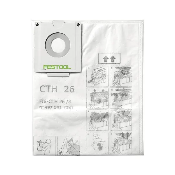 FESTOOL bezpečnostní filtrační vak FIS-CTH 26/ 3 ks (497541) Must-Have