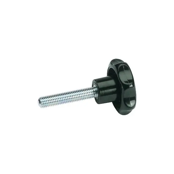 Top Prodej Hvězdice se závitovým kolíkem M6x10 mm, vnější ø 63 mm, plast