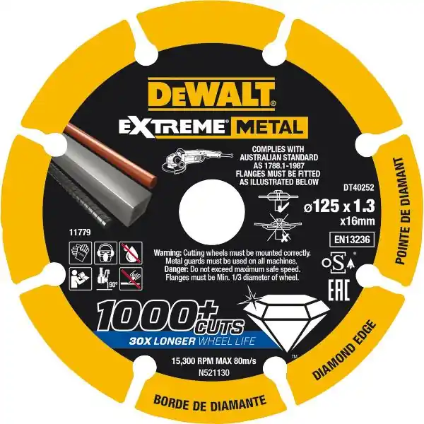 Autentický DEWALT diamantový řezný kotouč Extreme Metal DT 40252 QZ