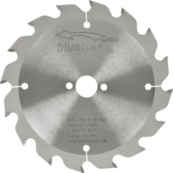 Omezená Nabídka AKE pilový kotouč HW ø 160 x 1,2 x 20 mm 16 střídavých zubů (WZ) pozitiv