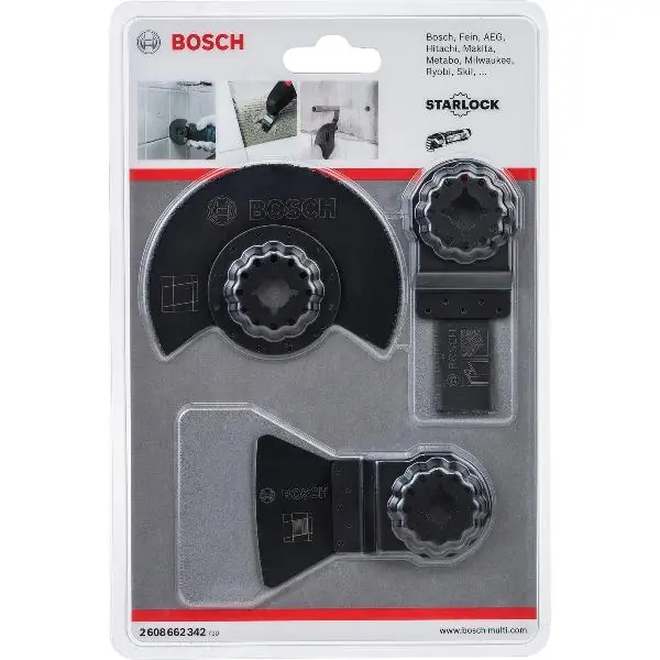 Přímo Od Výrobce BOSCH Starlock Základní sada na dlaždice, 3dílná