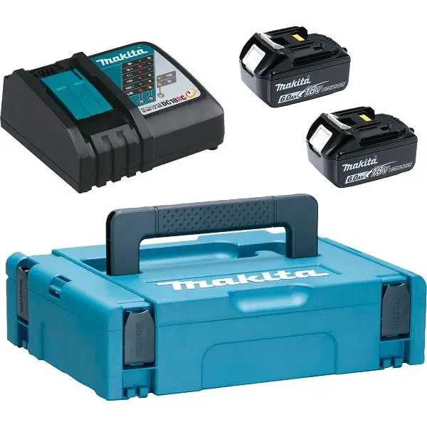 MAKITA Aku-Powerkit 18 Volt/ 2 Stück 6,0 Ah Aku baterie a nabíječka DC18RC Bezpečná Platba