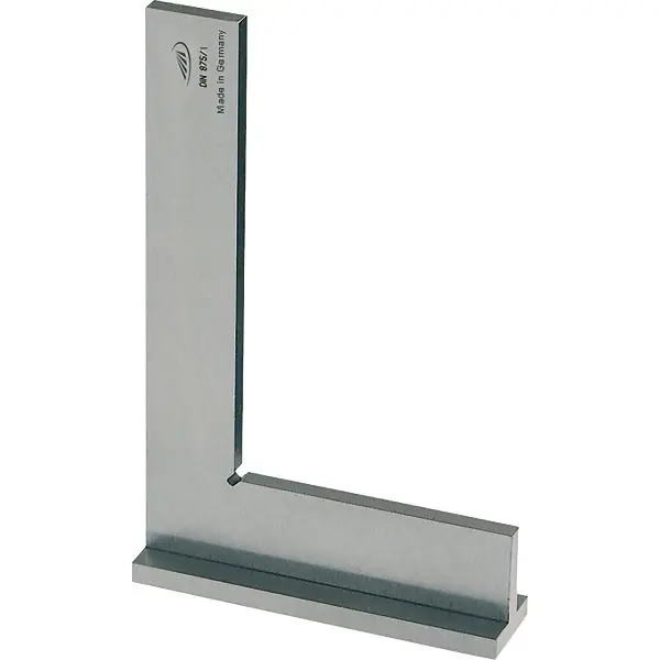 HELIOS PREISSER úhloměr DIN875-1 inox s dorazem d.300x200 mm Ověřený