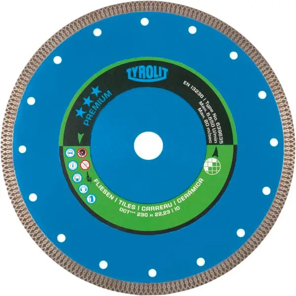 TYROLIT řezný kotouč na mokro Diamant Premium***DCT 200 x 1,6/35mm Form 1A1R Cenově Výhodný