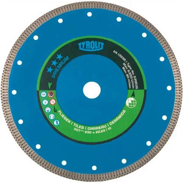 TYROLIT diamantový řezný kotouč DCT***250x1,6x35 mm pro obklady Nakupujte Hned