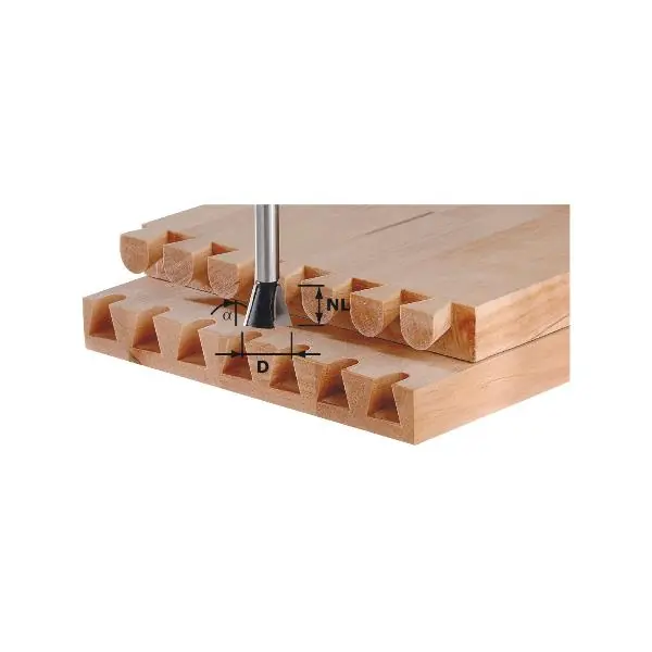 FESTOOL svlaková/ozubová fréza HW, ø 14,3 mm, stopka 8 mm (490990) Vysoce Kvalitní