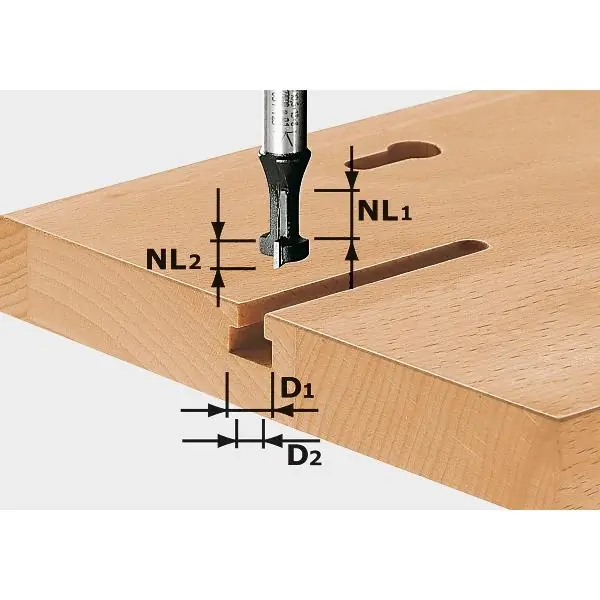 FESTOOL drážkovací fréza tvar T, HW S8 D10,5/NL13, ø 10,5 mm (491035) Odeslání Ihned