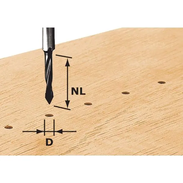 FESTOOL provrtávač HW S8 D5/30 ø 5 mm stopka ø 8 mm (491064) Levný