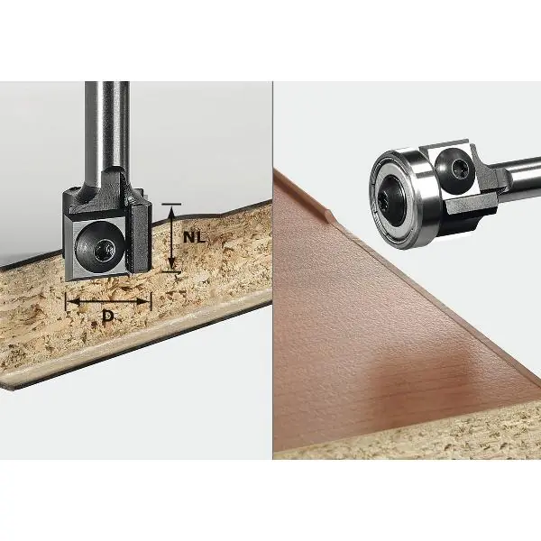 Značkový FESTOOL lícovací fréza HW s výměnnými břity HW S8 D19 12x12 KL (499806)