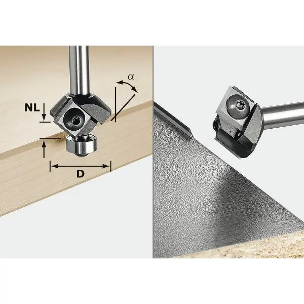 FESTOOL fazetovací fréza s výměnnými břity HW-S8 s ložiskem (499807) Levný