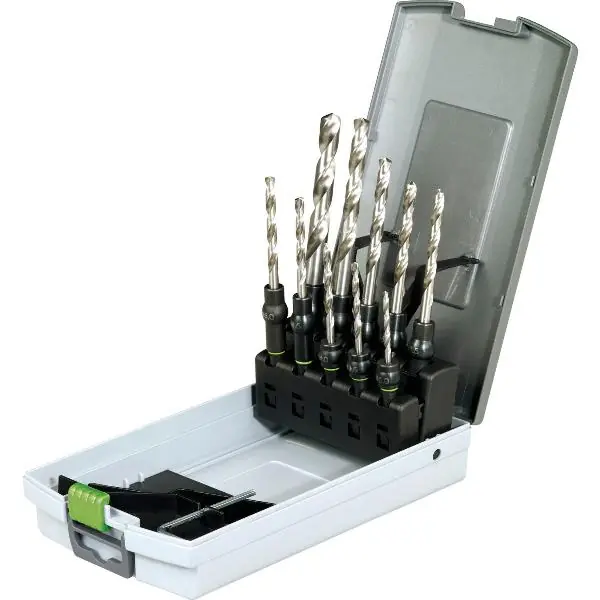 Bezpečná Platba FESTOOL spirálové vrtáky, kazeta Centrotec HSS ø 3.0-10.0 mm (495128)
