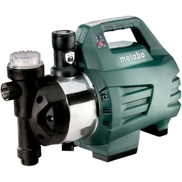 Nízká Cena METABO domácí vodní automat HWAI 4500 Inox s nerezovým krytem čerpadla 1300 W