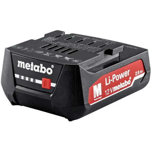 Vrácení Zdarma METABO náhradní baterie 12 V / 2,0 Ah (IEC) Li-Ion