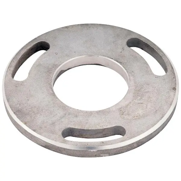 Deska na podlahu se 3 otvory 9 x 35 mm, ø 100 mm, střed.otvor ø 43 mm, nerez V2A Must-Have