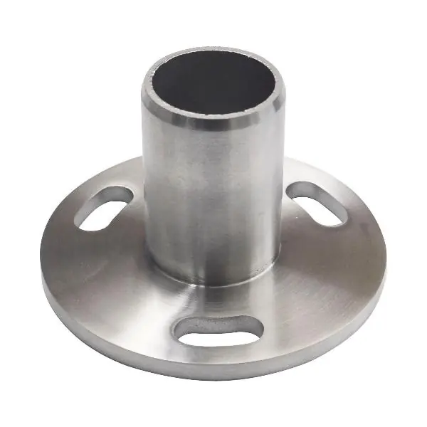 Tovární Cena Příruba k naražení pro trubku ø 42,4 x 2,0 mm, deska ø 100mm, nerez broušená V2A