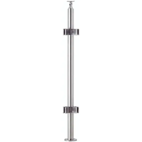 Přímo Od Výrobce CROSO sloupek se 4 upínacími úchyty přes roh, pro montáž na zem 970 mm,nerez V2A