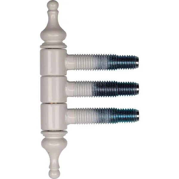 Závrtný 3 dílný okenní závěs ø13 mm, bílý povrch RAL 9016 Originální