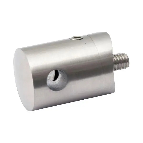 Aktuální Příčný držák pro 4 mm lanko, rovné připojení, nerez broušená V4A