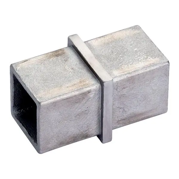 Rychlé Dodání Spojka pro hranatou trubku 40 x 40 x 2,0 mm, nerez broušená V4A