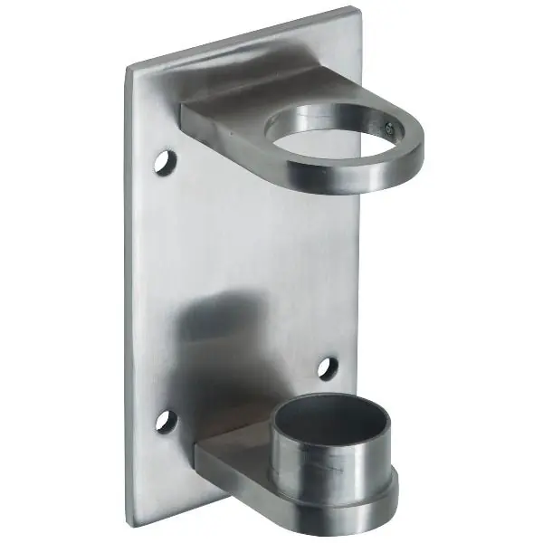 Akce Ukotvení na zeď pro kulatou trubku ø 42,4 mm, deska 160 x 90 x 6 mm, nerez V2A