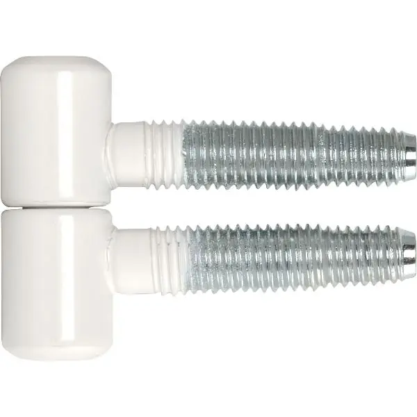 Závrtný okenní závěs, ø 13 mm, ocel bílý lak RAL 9010 Nízká Cena
