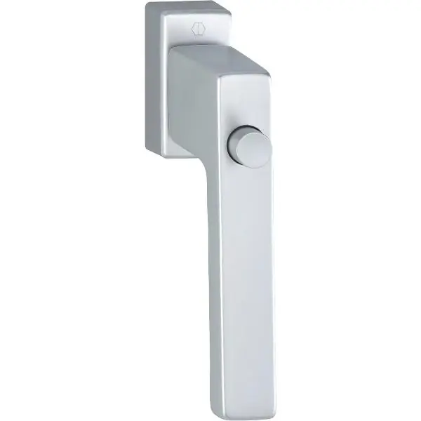 HOPPE okenní klika TOULON s knoflíkem, 7 x 32 mm, 90°, F1 stříbrný elox Doprava Zdarma