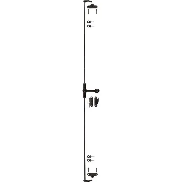 Espagnoletový uzávěr ESPA/1,L=1000 mm, černěné kované železo Značkový