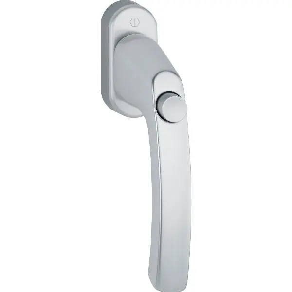 Doprava Zdarma HOPPE okenní klika LIÈGE s knoflíkem, 7 x 43 mm, 90° , F1 stříbrný elox
