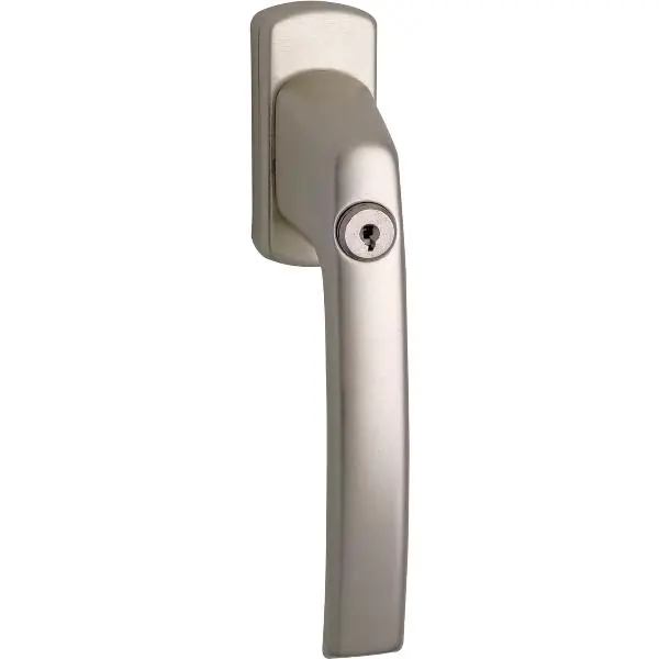 Sezónní Sleva MACO okenní klika HARMONY, zamykatelná čtyřhran 7x35 mm, hliník champagne elox