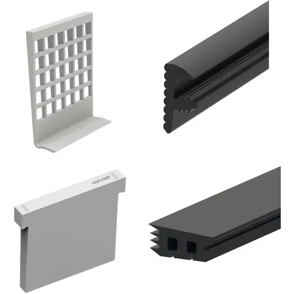 Omezená Nabídka ECONOMY sada těsnění pro podlahový profil, síla skla 12,76 mm, plast/guma