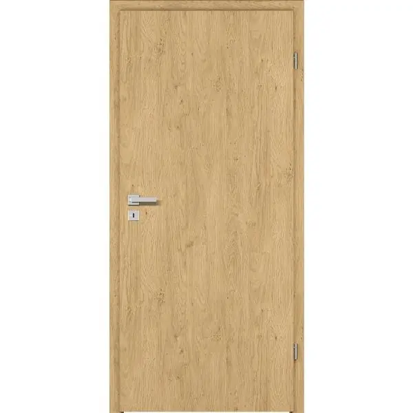 Vysoce Kvalitní DONAU Soft interiérové dveře Plus CPL Natura dub podélně plné pravé 900/2030 mm