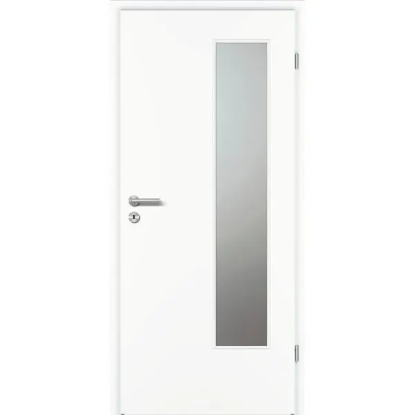 DONAU Soft interiérové dveře CPL bílá 9016 sklo u pantu levé 850/2030 mm Must-Have