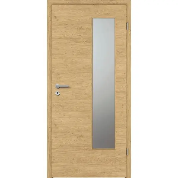 DONAU Soft interiérové dveře CPL Natura dub příčně sklo u pantu pravé 900/2030 Nakupujte Hned