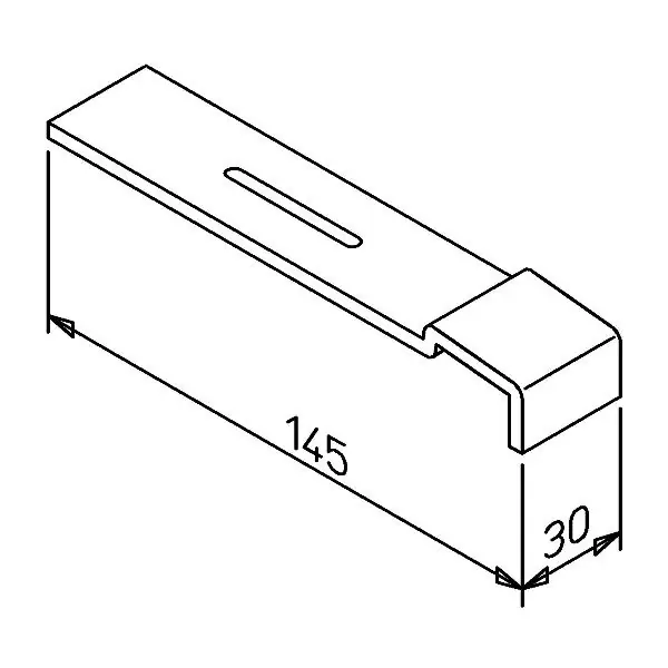 Vysoce Kvalitní Upevnění pro venkovní parapet Standard 25 / pohledový beton