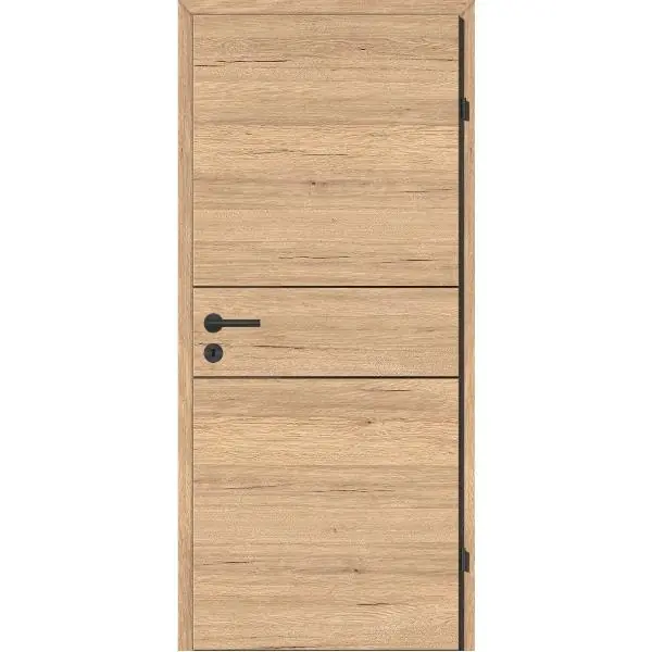 SOLIDO Smart inter. dveře CPL dub Saloon, 2 lišty černé pl. Pr 950/2030 mm Rychlé Dodání