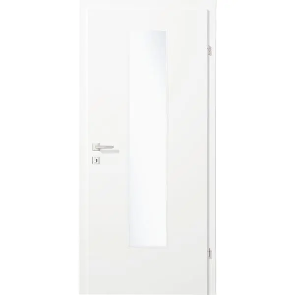 Zlevněný SOLIDO Smart interiérové dveře RS bílý lak skl. výplň EN-M pravé 800/2030 mm
