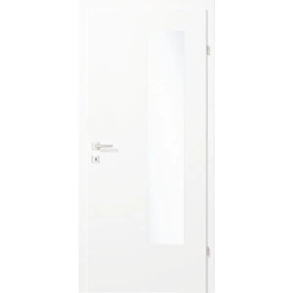 SOLIDO Smart interiérové dveře CPL brilant bílé sklo EN-B pravé VRD 800/2030 mm Super Cena